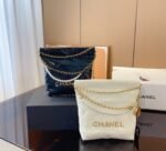 Chanel 22 Mini Handbag Crystal Pearls White 22Cm AS3980 - Image 3