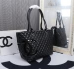 Chanel Cambon Line Large Tote Bag In Black 41Cm A25169 - Image 4