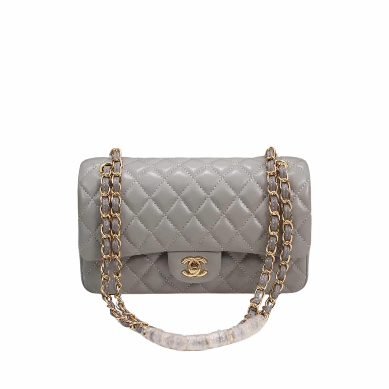 CNB1-1 Chanel Classic Flap Gray Gold Hardware 25Cm - Image 1