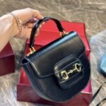 Gucci Horsebit 1955 Mini Top Handle Bag Black 14Cm 781387 1AAQD 1000 - Image 2
