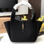 Saint Laurent Le 5 À 7 Bea In Suede Black 55Cm - Image 2