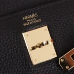 Hermes Kelly Togo Handbag Black 25Cm - Image 5