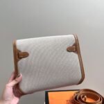 Hermes Kelly Dépêches Pouch Toile Barenia Fauve 26Cm - Image 5