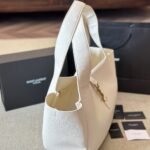 Saint Laurent Le 5 À 7 Bea In Grained Leather White 50Cm 763435AADDG - Image 4