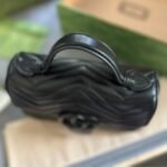 Gucci GG Marmont Mini Top Handle Bag Black 22Cm 702563 DTDFV 1000 - Image 4