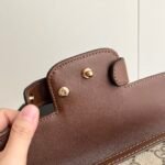 Gucci Horsebit 1955 Small Top Handle Bag Beige And Brown 22Cm - Image 6