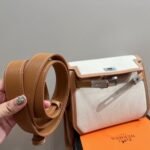 Hermes Kelly Dépêches Pouch Toile Barenia Fauve 26Cm - Image 2