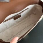 Gucci Horsebit 1955 Small Top Handle Bag Beige And Brown 22Cm - Image 7