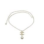 Chanel CC Pearl Gold Necklace