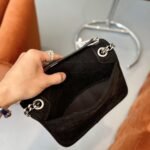 Saint Laurent Niki Medium Quilted Suede Shoulder Bag Black 22Cm - Image 5
