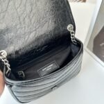 Saint Laurent Niki Vintage Leather Chain Wallet Black 19Cm 583103 0En04 1000 - Image 8