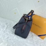 Louis Vuitton Montaigne MM Monogram Empreinte Leather Navy Blue 33Cm M42746 - Image 4