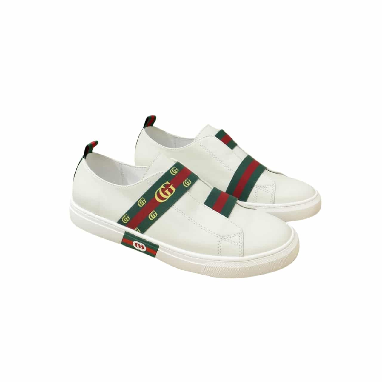 xr:d:DAF9SsQ5m7E:184,j:3319573087359157427,t:24022902 Gucci GG Slip On Sneaker Leather White - Image 1