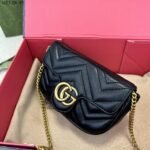 Gucci GG Marmont Super Mini Bag Black 17Cm 476433 DTDCT 1000 - Image 4