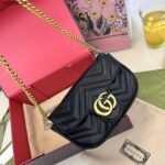 Gucci GG Marmont Super Mini Bag Black 17Cm 476433 DTDCT 1000 - Image 2