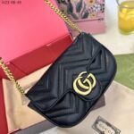 Gucci GG Marmont Super Mini Bag Black 17Cm 476433 DTDCT 1000 - Image 3