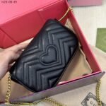 Gucci GG Marmont Super Mini Bag Black 17Cm 476433 DTDCT 1000 - Image 7