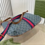 Gucci Ophidia Small Shoulder Bag Blue Denim 42Cm - Image 4