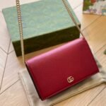 Gucci GG Marmont Wallet On Chain Red 20Cm 497985 AAE5F 6259 - Image 2