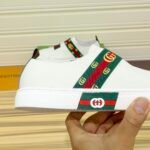 Gucci GG Slip On Sneaker Leather White - Image 4