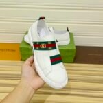 Gucci GG Slip On Sneaker Leather White - Image 3