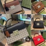 Gucci Padlock GG Supreme Top Handle Black 28Cm - Image 6