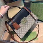 Gucci Padlock GG Supreme Top Handle Black 28Cm - Image 2