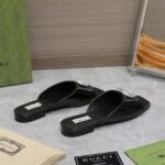 Gucci GG Crystal Slippers Black - Image 3