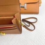 Hermes Constance Wallet To Go Gold Epsom Silver Hardware 21Cm - Image 4