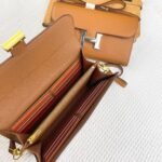 Hermes Constance Wallet To Go Gold Epsom Silver Hardware 21Cm - Image 3