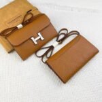 Hermes Constance Wallet To Go Gold Epsom Silver Hardware 21Cm - Image 5