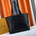 Louis Vuitton Low Key Cabas MM Grained Leather Black 47Cm M25341 - Image 4