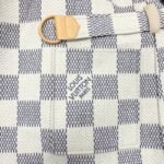 Louis Vuitton Reversible Damier Azur Hooded Wrap Coat Beige 1A9L0P - Image 5