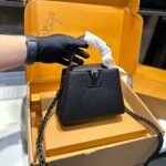 Louis Vuitton Capucines East West Mini Optic Black 19Cm M23955 - Image 2