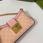 Gucci Padlock Small Shoulder Bag GG Supreme Dusty Pink 27Cm 811705 FAD3R 6244 - Image 5