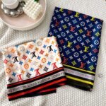 Louis Vuitton Colorful Monogram Scarf Blue 180Cm - Image 3