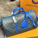 Louis Vuitton Keepall Bandoulière Blue Green 45Cm - Image 2