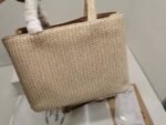 Prada Raffia Tote Bag In Beige 29Cm - Image 3