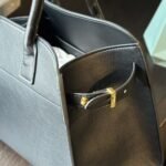 Prada Large Leather Tote Bag With Buckles Black 32Cm 1BG508 2CYS F0002 V OOO - Image 6