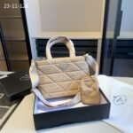 Prada Re Nylon Padded Tote Bag Beige 23Cm 1BG373 RDJN F0F24 V O1O - Image 4
