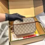 Gucci Horsebit 1955 Mini Shoulder Bag Beige And Ebony 18Cm ‎760196 92TCG 8563 - Image 5