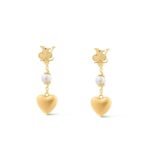 Louis Vuitton LV Heart Earrings Gold M01011