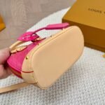Louis Vuitton Alma Nano Monogram Vernis Embossed Neon Pink 18Cm M90611 - Image 7