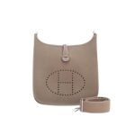 Hermes Clemence Evelyne PM Etoupe 25cm