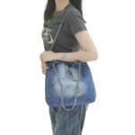 Chanel 22 Handbag Washed Denim 36Cm AS3261 B10439 NM981 - Image 10
