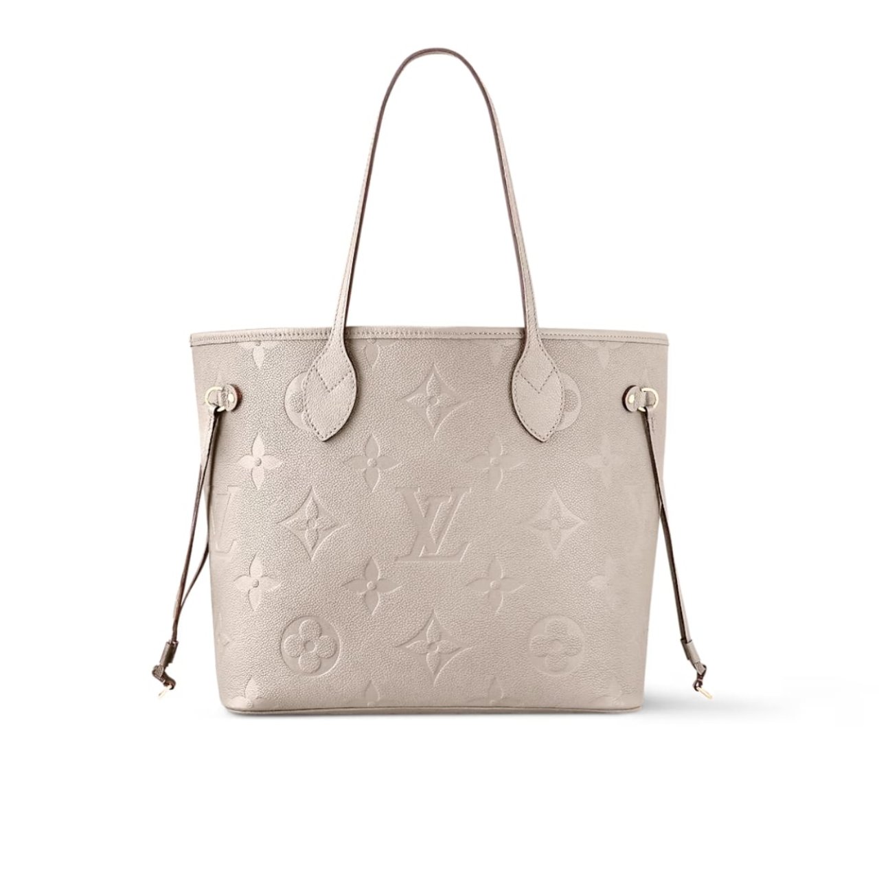 Thumbnail-23-3 Louis Vuitton Neverfull MM Monogram Empreinte Bag Beige 32Cm - Image 1