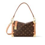 Louis Vuitton Side Trunk Monogram MM Brown 23Cm