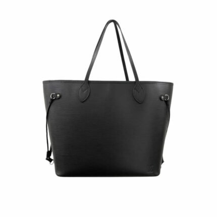 Louis Vuitton Neverfull Black MM Silver Hardware 31Cm M11930