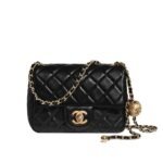Chanel Classic Mini Crossbody Bag Black 16Cm A35200 Y04059 94305