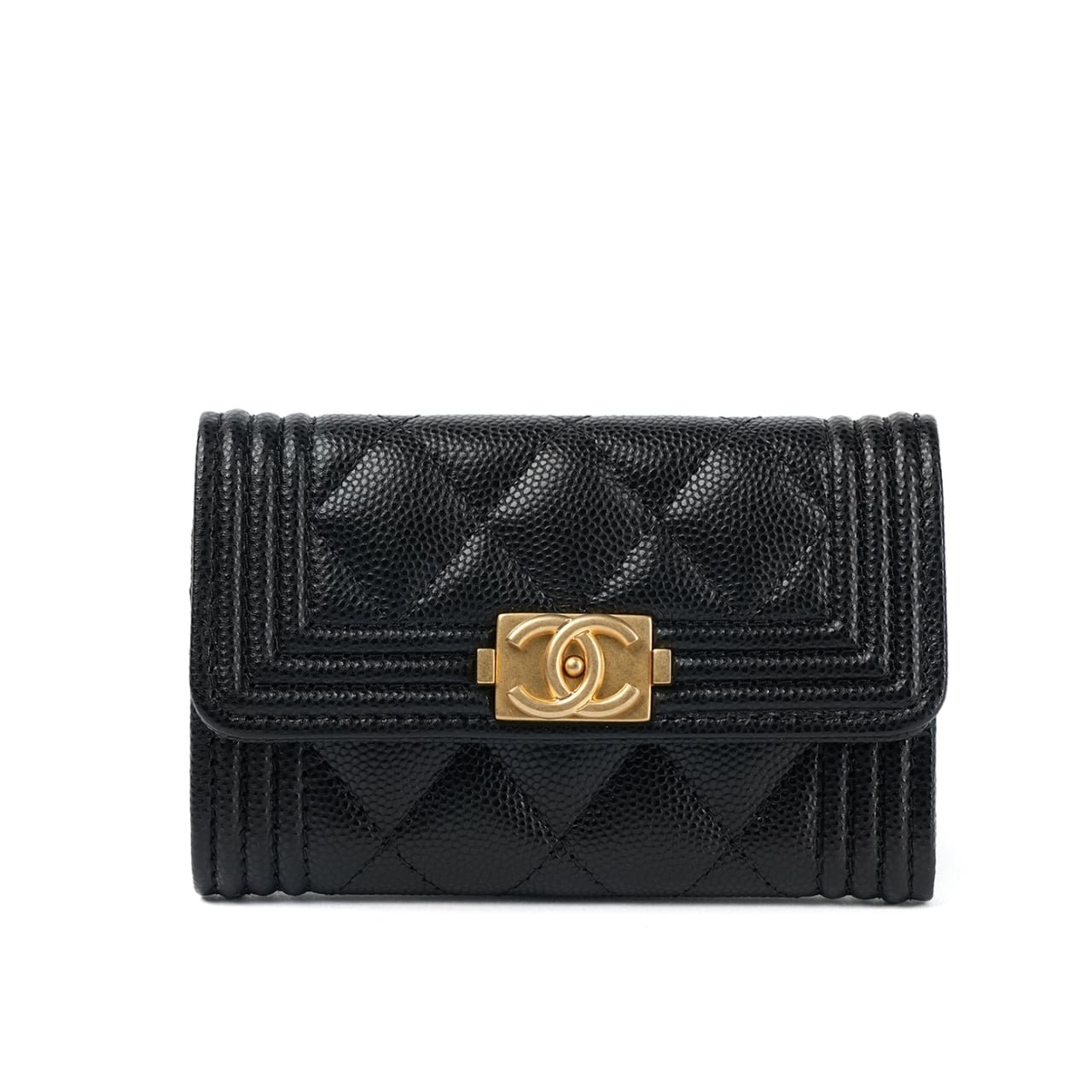 Thumbnail-57 Chanel Boy Flap Card Holder Black 11Cm A80603 Y07659 94305 - Image 1